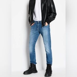 Armani Exchange J13 slim fit comfort fleece denim jeans Men’s size 28 NWOT